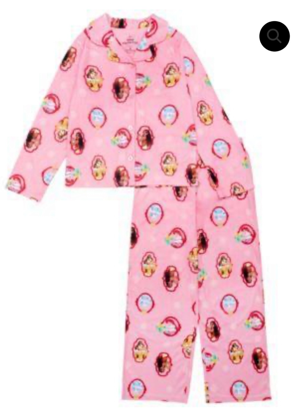 NEW Disney Pink Princess Character Pajama Set